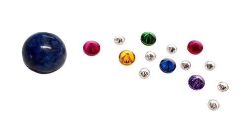 Judy Larson's CZ Explosion Necklace - , Holiday Designs, Cutting, Cutting Tool, Cutters, Filing, Finishing, How To Punch Holes, Hole Punching, Punch A Hole, Tumbling, Tumble, Tumbling Jewelry, Butane Torch, Soldering, Solder, Design, Drilling, Drill, Lay out a variety of pieces